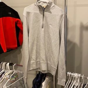 Men’s Burberry half zip gray medium